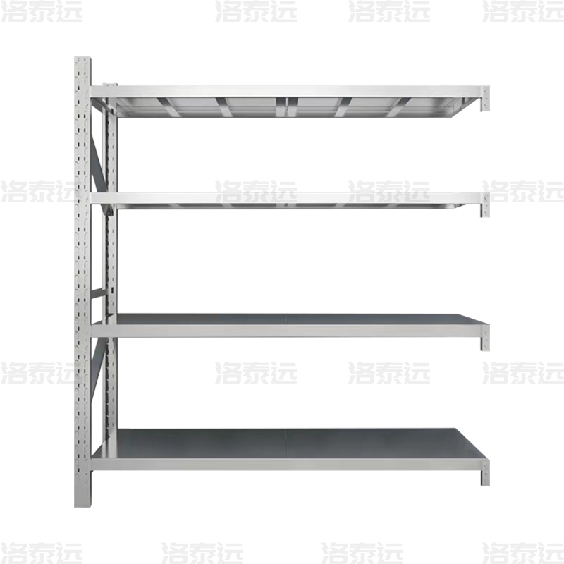 洛泰远 不锈钢货架201材质四层仓储货架 150*60*200cm/300kg副架高清大图