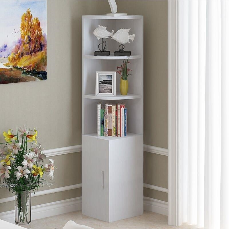 客厅墙角柜转角柜三角柜带柜卧室闪电客边柜储物柜拐角置物架简约角柜