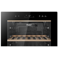 海尔(Haier)86瓶 冰吧酒柜 储酒冰箱 恒温恒湿 电子精控 低震降噪 榉木酒架 专业储酒 虚拟酒窖 WS086A
