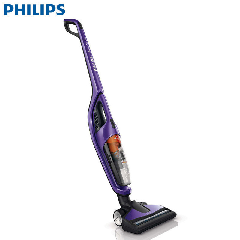 飞利浦(Philips)家用立式充电无线吸尘器FC6166 手持式车用可分体子母系列吸尘机 亮闪紫