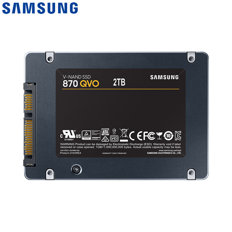三星samsung2tbssd固态硬盘sata30接口870qvomz77q2t0b