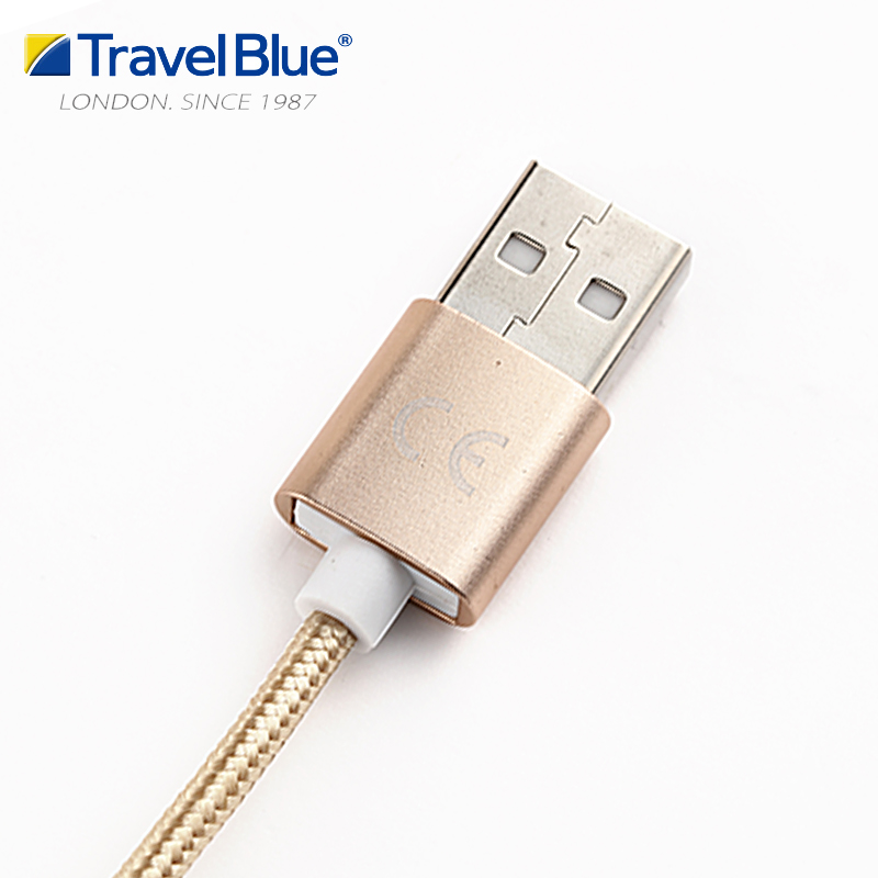 蓝旅(Travel Blue)Samsung微型USB2.0充电数据线984金色高清大图