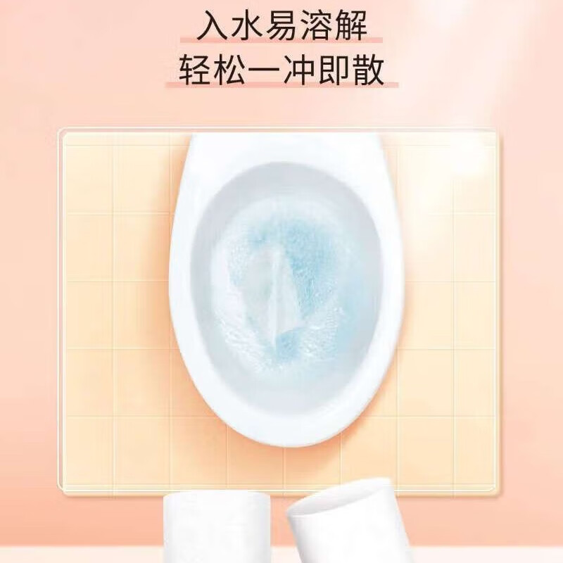 TW001801A洁柔牌卫生纸(金粉立体压花无芯)70克4层(10卷装)高清大图