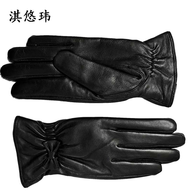 淇悠玮 整皮防寒皮手套 女款 双高清大图