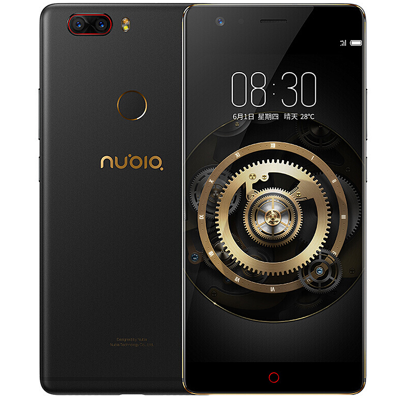 [3期免息]努比亚(nubia)Z17 8GB+128GB 联通移动电信 全网通4G手机 黑金高清大图