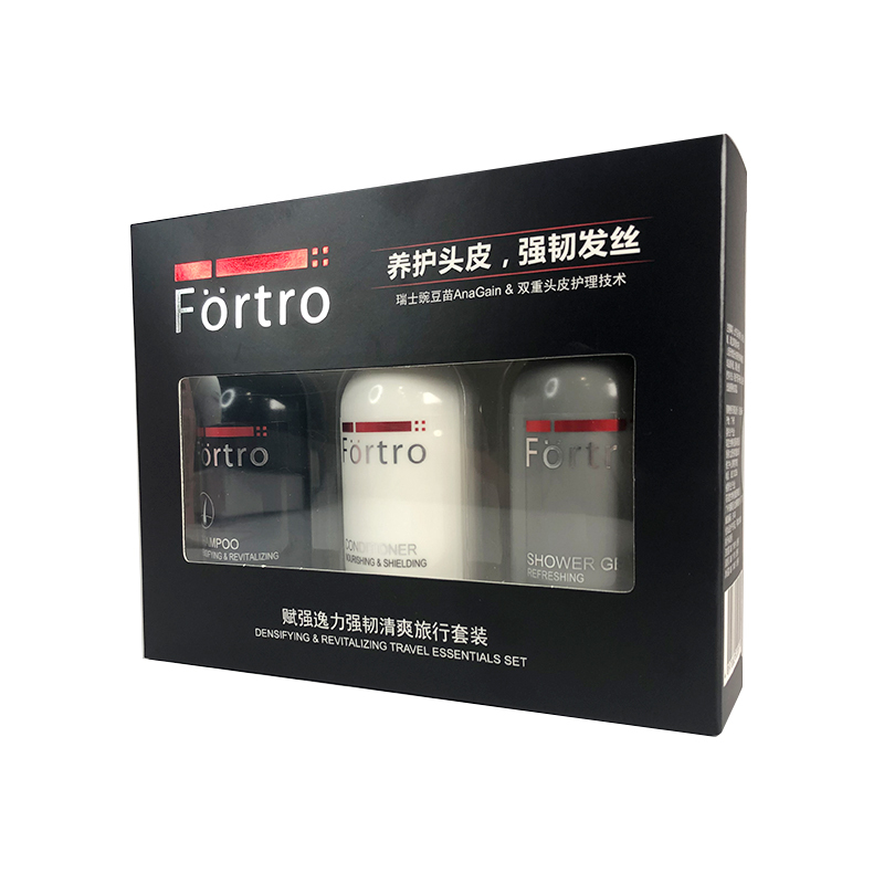 赋强逸力强韧清爽旅行套装(洗发露50ml+沐浴露50ml+润发乳50ml)