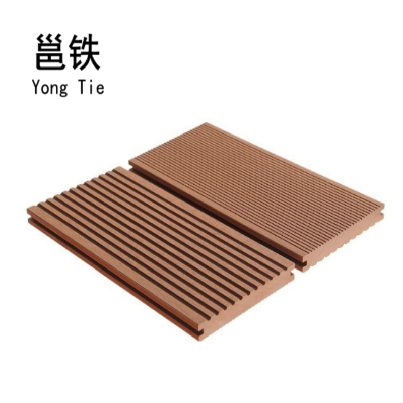 邕铁 塑木地板定制 实心双面条纹款 平方米高清大图