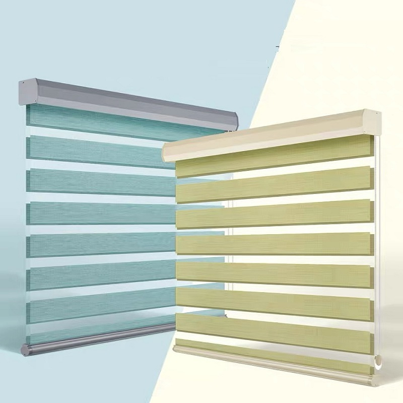 双层全遮光柔纱卷帘窗帘定制视频