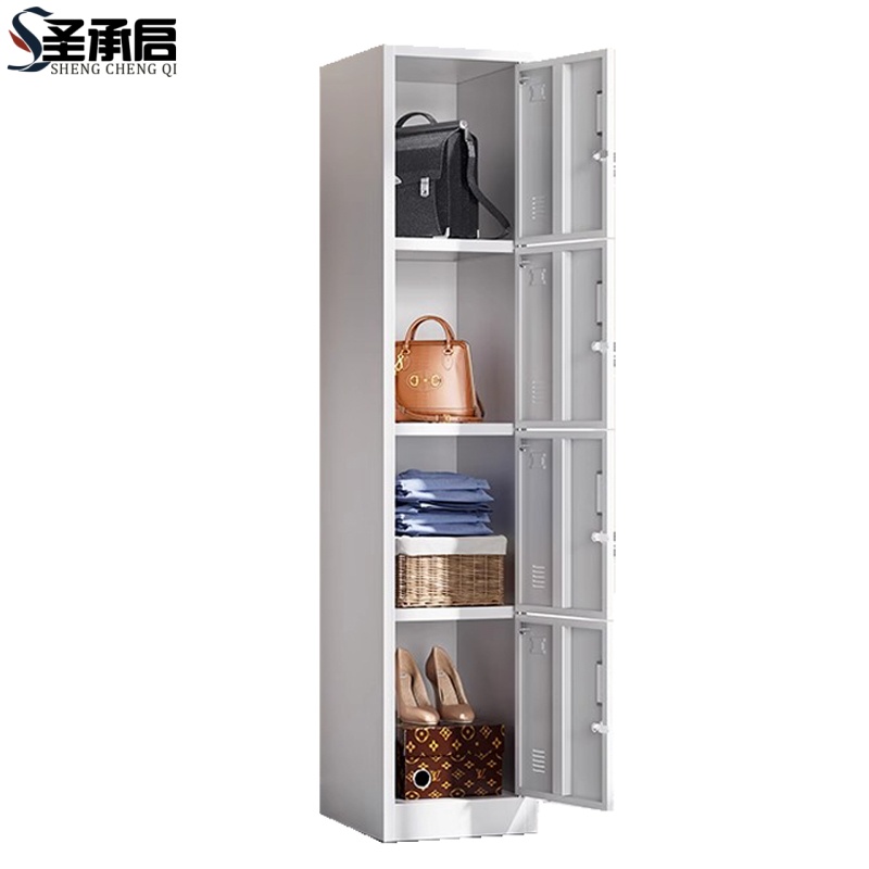圣承启铁皮衣柜单四门台高清大图