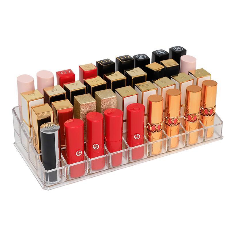 口红收纳盒多格ins风唇釉置物架网红款透明桌面口红盒子整理架