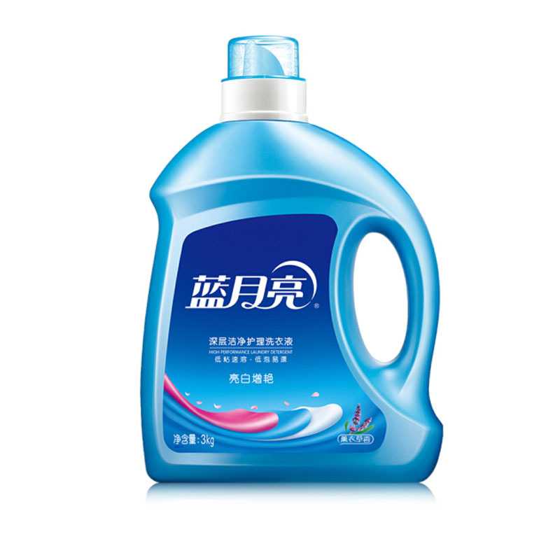 蓝月亮3kg薰衣草亮白增艳洗衣液
