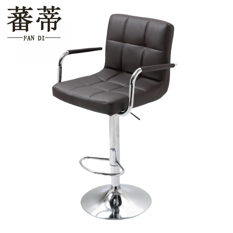 蕃蒂吧台椅黑色把高清大图
