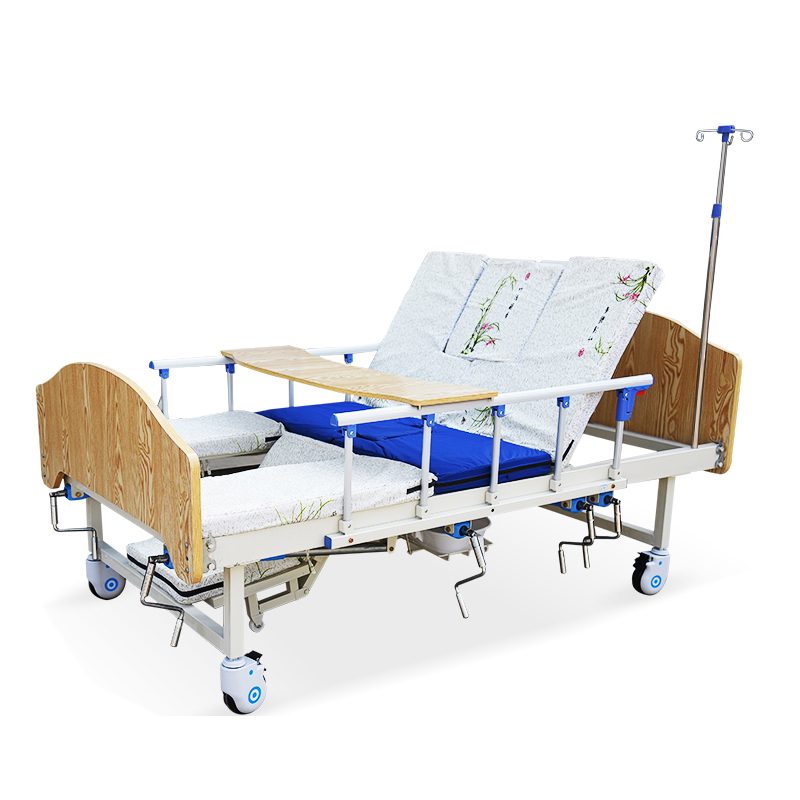 鼎圣康加宽家用多功能瘫痪病人床康复床可翻身带便孔