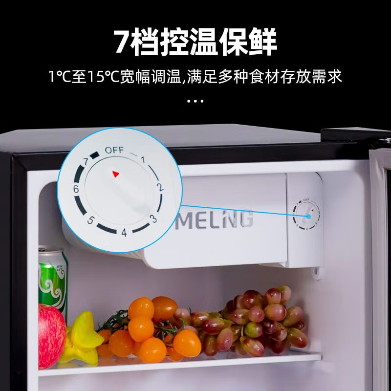 美菱 (MELING)立式家用冰吧 冷藏保鲜迷你展示柜 茶叶水果护肤品小型冰柜SC-79L