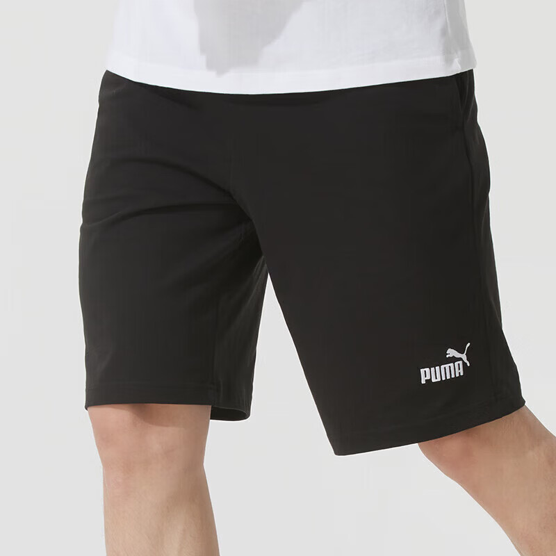 彪马（PUMA）男裤新款时尚潮流运动裤健身跑步透气宽松训练裤针织短裤687541-01 ZP高清大图