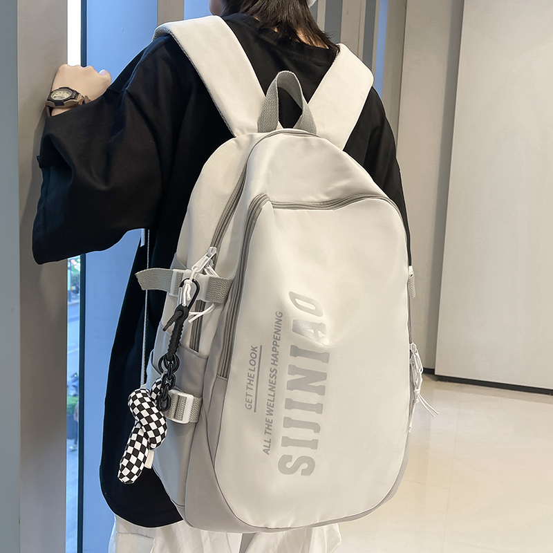 领头鸟书包韩版ins大容量双肩包男女初高中学生撞色书包百搭潮大学生