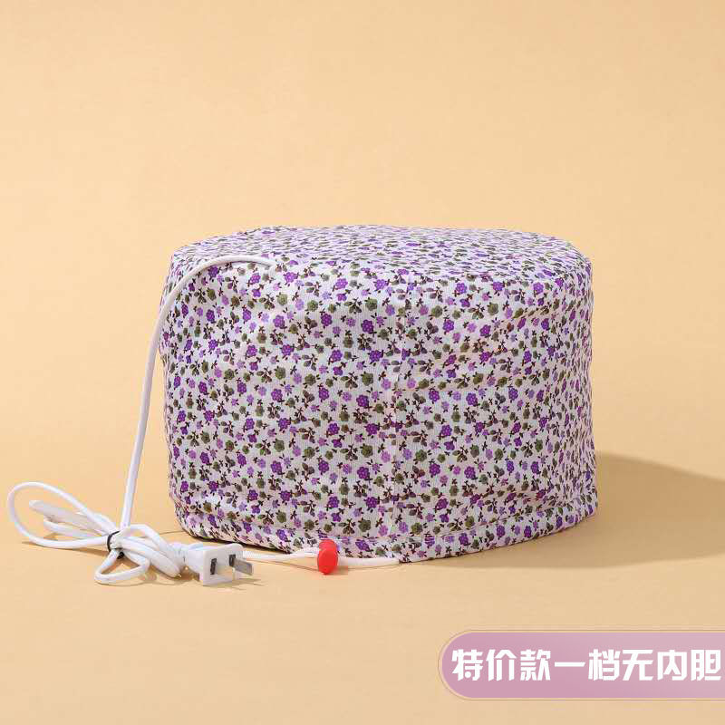 家用加热焗油帽三挡蒸发帽电热帽子蒸汽头发护理帽女染发护发浴帽 [特价款]无内胆