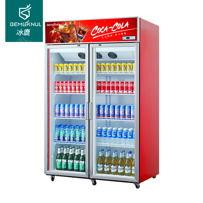 冰鹿bemgknul展示柜冷藏饮料柜水果保鲜柜小卖部冰箱超市冰柜便利店