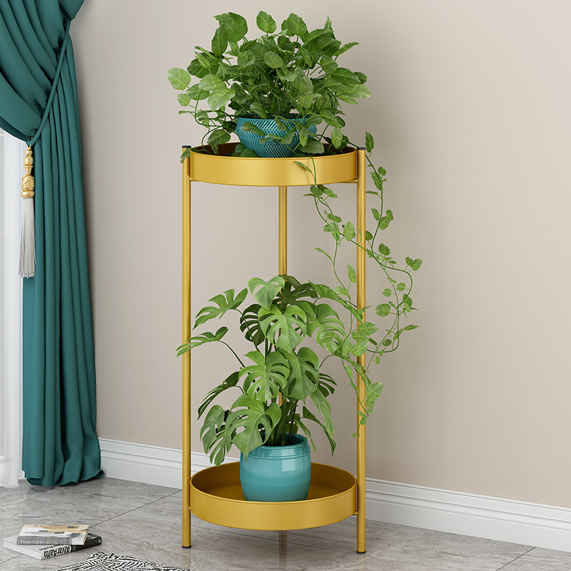 艾格调花架多层室内客厅北欧轻奢金色花盆架落地式置物架窗阳台装饰铁艺简约多肉绿萝花盆报价 参数 图片 视频 怎么样 问答 苏宁易购