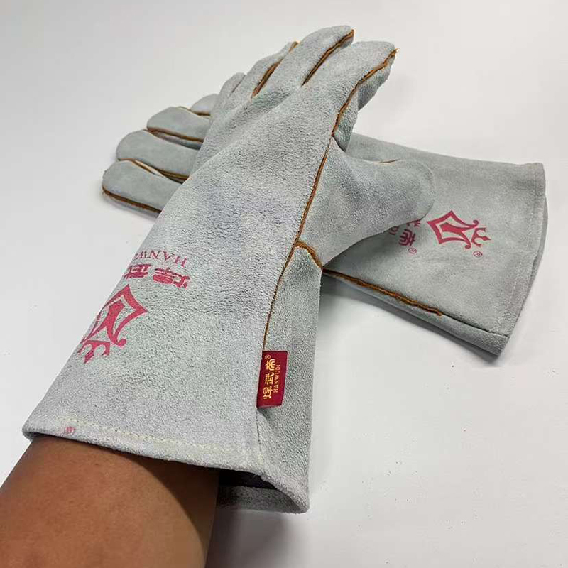 焊武帝焊工手套 耐磨耐用 加厚牛皮双层电焊工专用手套长款35CM长度