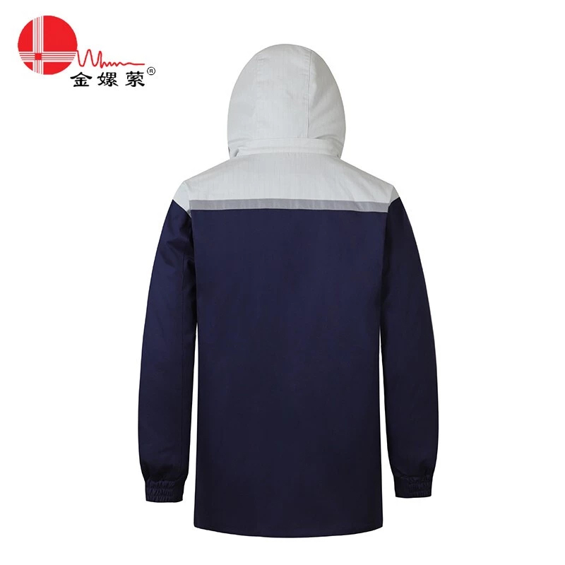宜虎金嫘萦HYSY1911防静电冬季棉服套装 深蓝色 单位:套