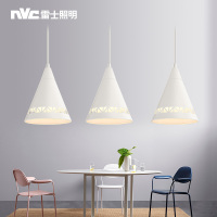 雷士照明NVC 现代简约餐厅灯 吧台灯 装饰吊灯 时尚创意餐吊灯 吧台灯 餐厅灯 雪花 三头餐吊灯 测试商品