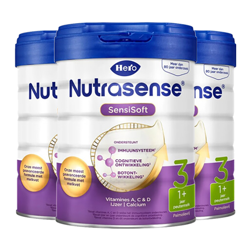 有效期到27年3月-3罐装 | 原装进口 Hero Baby荷兰白金版天赋力婴幼儿牛奶奶粉3段700g(1-2岁)高清大图