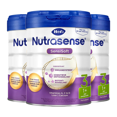 【有效期到21年10月】 原装进口荷兰美素Hero Baby白金版天赋力婴幼儿牛奶奶粉3段