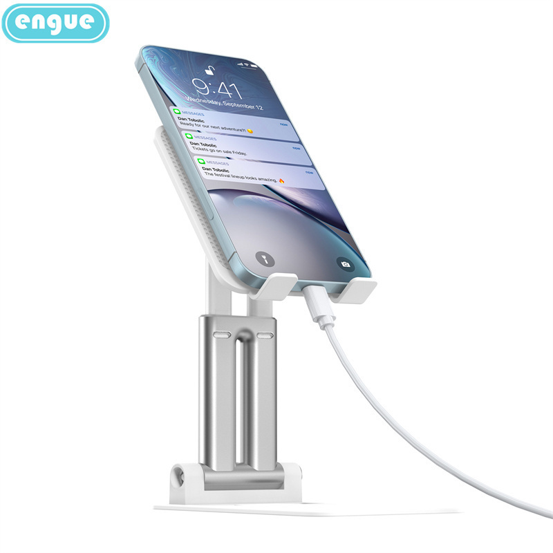 engue恩谷铝合金伸缩桌面支架 EG-06S 白色高清大图