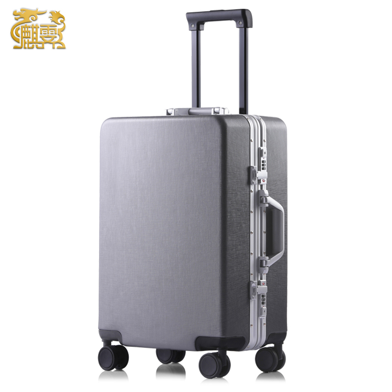 麒霁 拉杆箱 旅行箱 灰色20英寸铝框款9211B 20寸 灰色