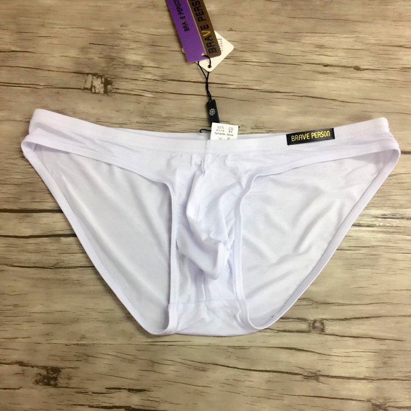 suntek男士三角内裤青年低腰性感莫代尔面料高叉子弹纯色三角裤