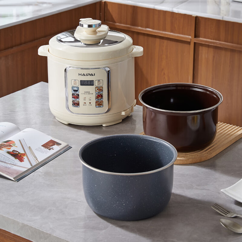 海牌(HAIPAI)多功能电压力锅HP-DL622白色6L双胆