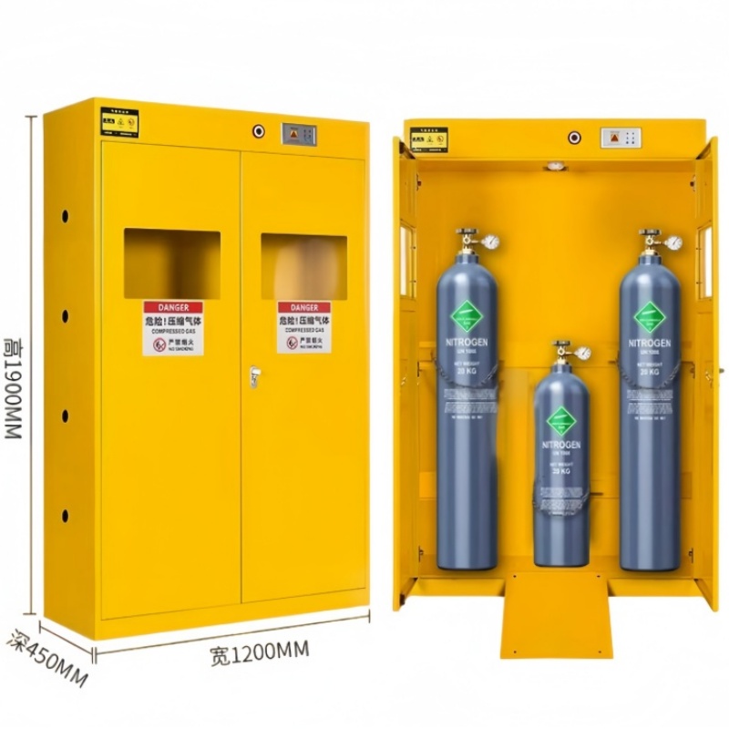 攸形气瓶柜三瓶二代120*45*190cm台高清大图