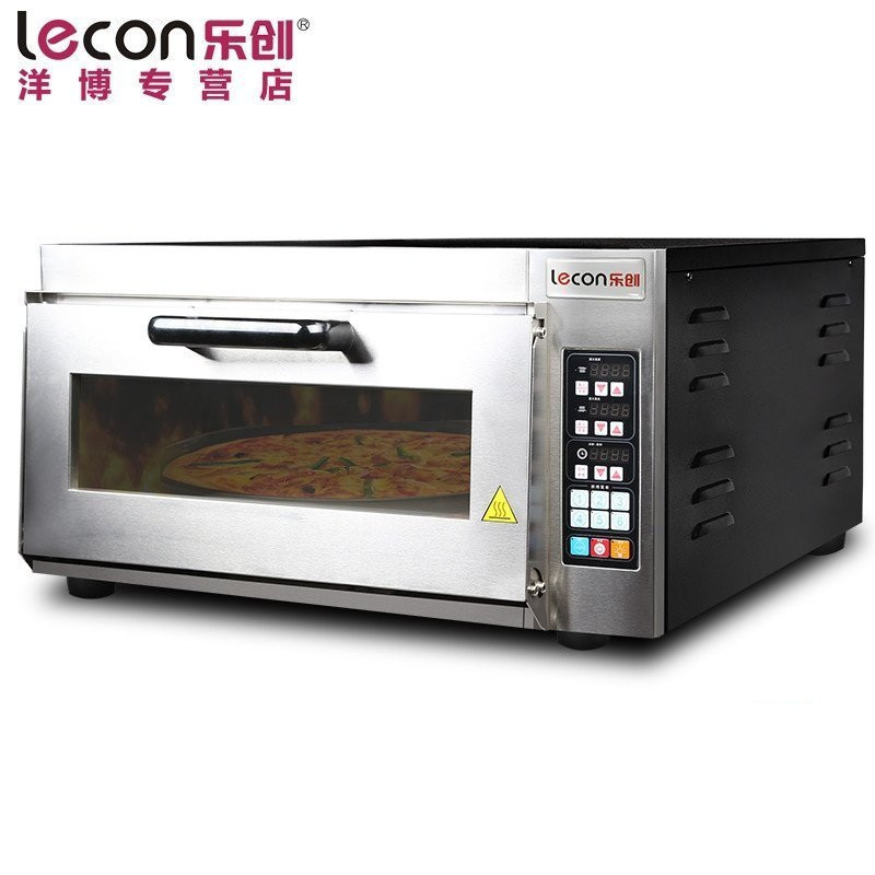 lecon/乐创洋博 商用烤箱 烤炉单层蛋糕面包大烘炉微电脑电烤箱一层披萨烤箱