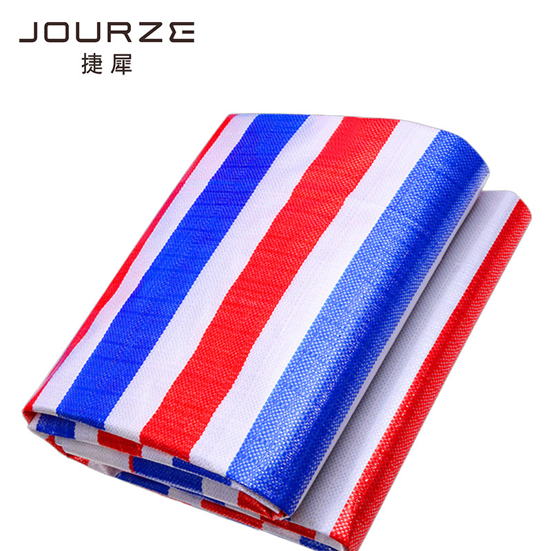 捷犀 彩条布 100g/平方米高清大图