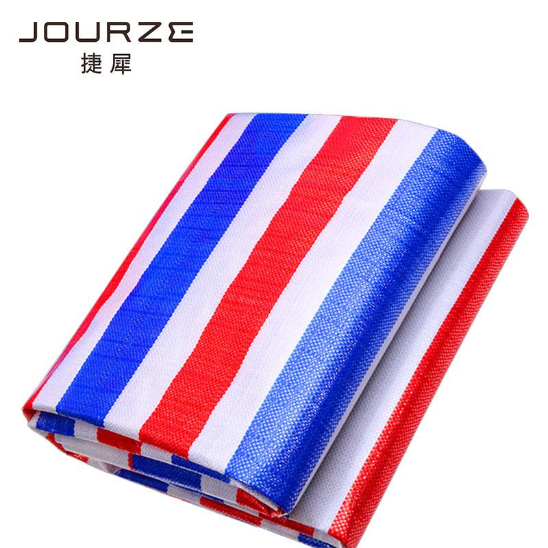 捷犀 彩条布 100g/平方米图片