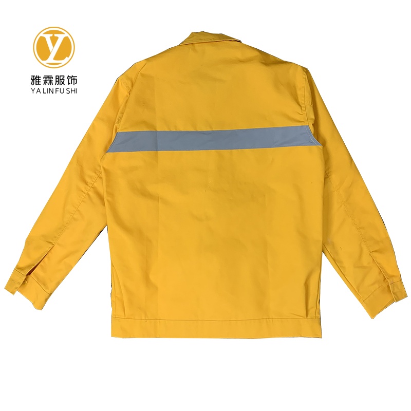 雅霖服 黄色工作服YLF-GZF0619 套高清大图