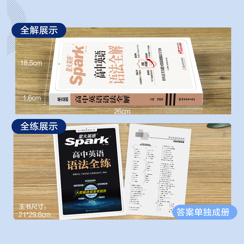 高中语法全解+全练 [正版]星火英语高中英语语法全解与全练专项训练2025新高考语法知识点大全详解详析高中英语语法书英语高清大图