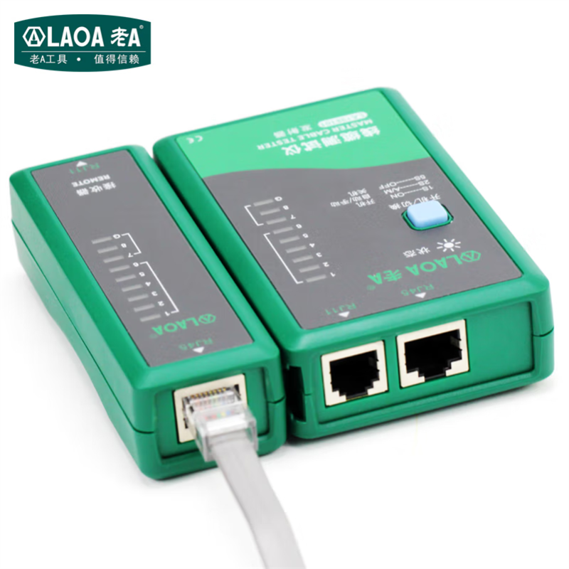 老A(LAOA) RJ45/RJ1 网线测试仪 网络/电话测线器寻线仪LA198101高清大图