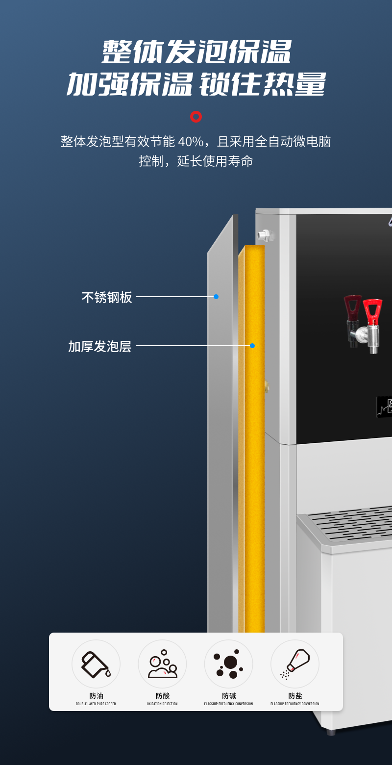 盛远商用步进式钛金开水器一体机9KW高清大图
