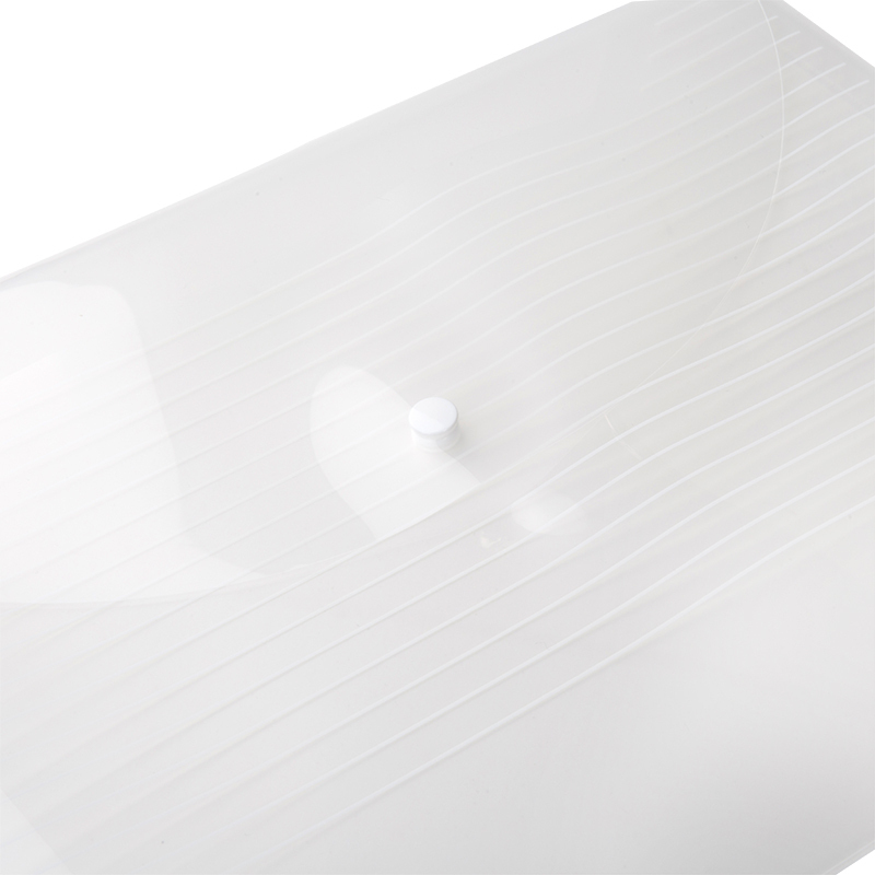 得力 A4加厚镜面文件袋 透明按扣档案袋资料袋 5501 20只装高清大图