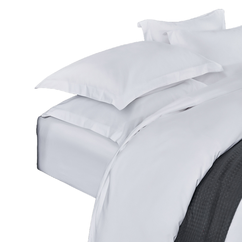 安居先森ANJU250502 1.5米床贡缎喷气全棉60S四件套(计价单位:套)白色高清大图