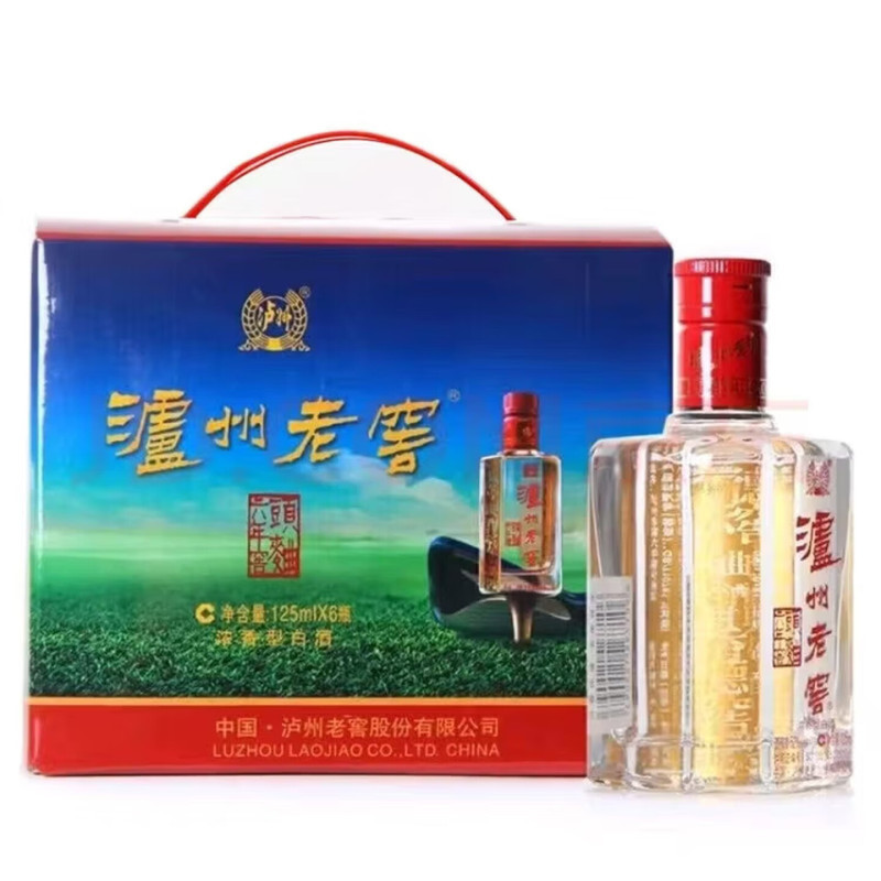 泸州老窖 六年窖头曲45度125ml*1瓶 浓香型纯粮白酒自斟自饮 2970高清大图