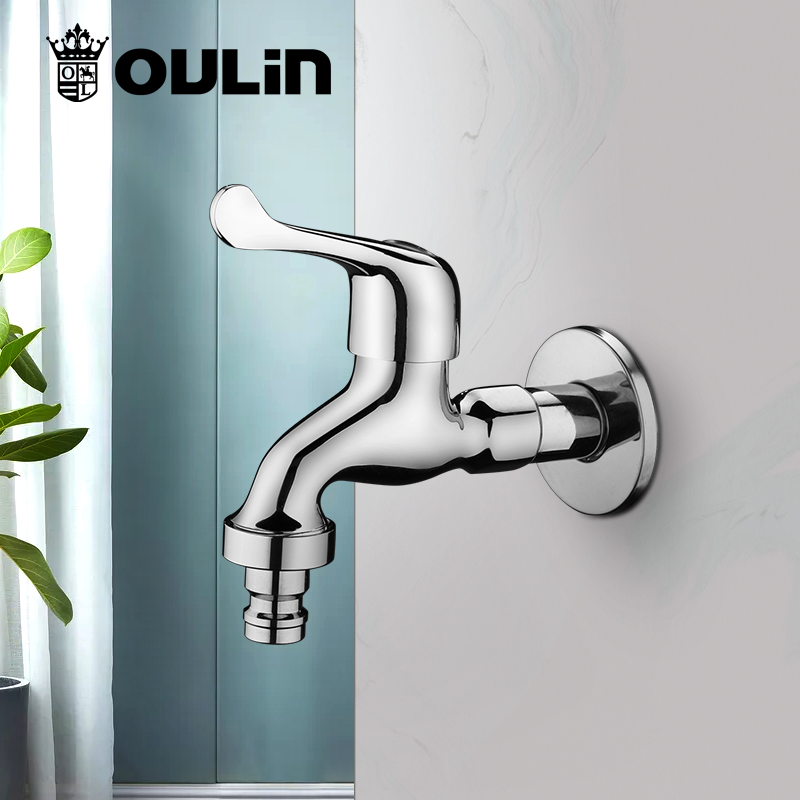 [新品]欧琳洗衣机龙头水龙头单冷加长龙头拖把池龙头入墙水龙头KL-105高清大图