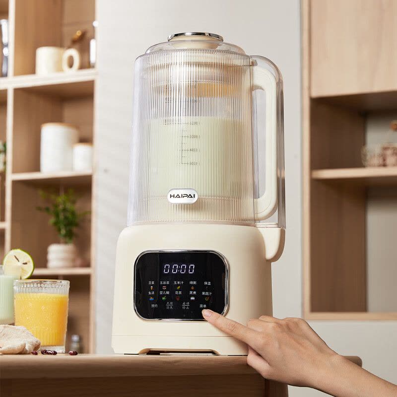 海牌(HAIPAI)加热破壁营养料理机 HP-PB858B[白色]豆浆机1.5L大容量图片