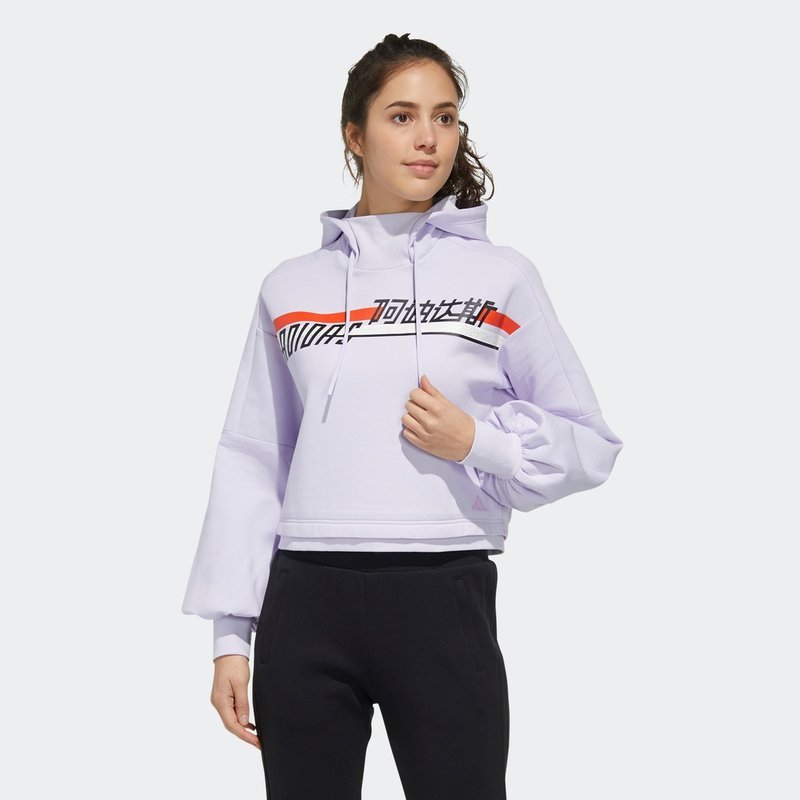阿迪达斯（adidas）女士套头衫2020春休闲连帽运动卫衣FM9311