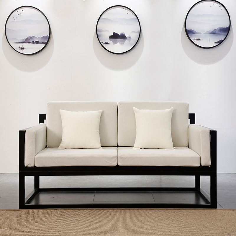 新中式实木沙发组合现代民宿客厅简约沙发轻奢酒店会所中国风家具