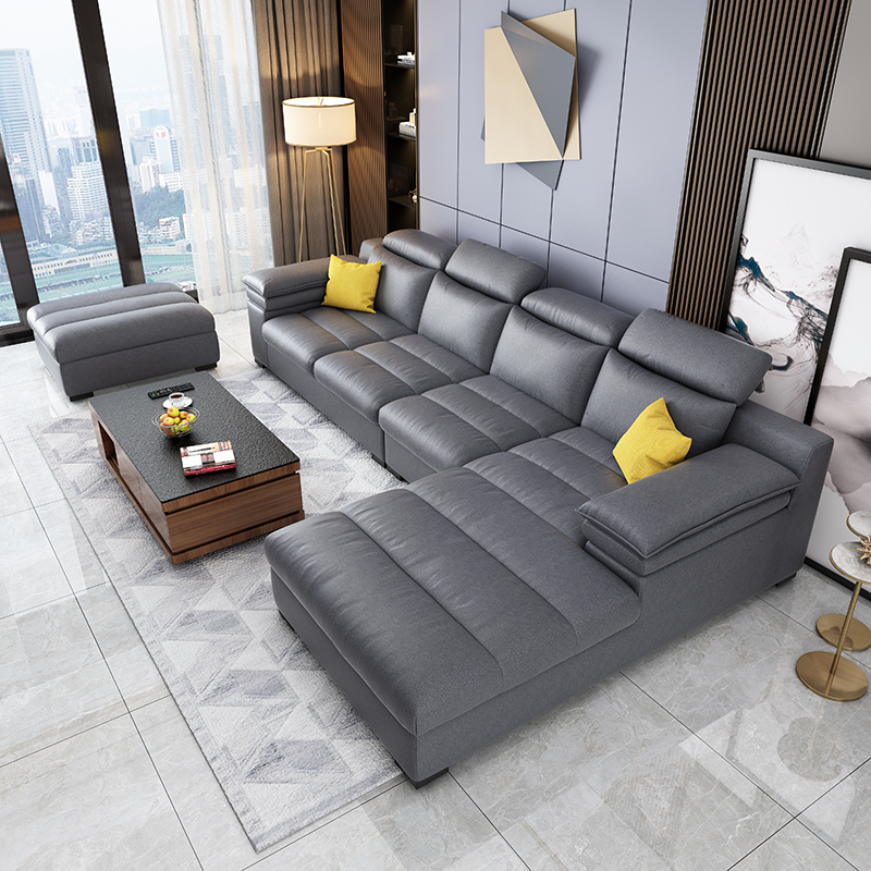 寻木匠北欧纳米科技布乳胶布艺简约现代可拆洗大小l型转角客厅沙发