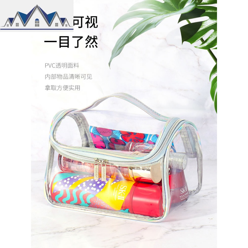 透明化妆包女网红ins风超火便携旅行大容量简约防水收纳品洗漱包_4_930高清大图