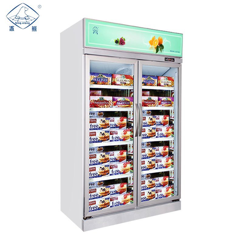 xiong)lsd-1260fd冷冻风冷展示柜商用立式冰柜冷柜 大容量展示柜超市